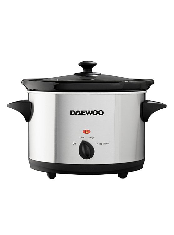 Daewoo Slow Cooker Stainless Steel 3.5L