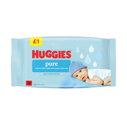 Huggies Pure Baby Wipes 48pk