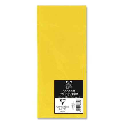 Eurowrap Tissue Paper Yellow 6 sheets