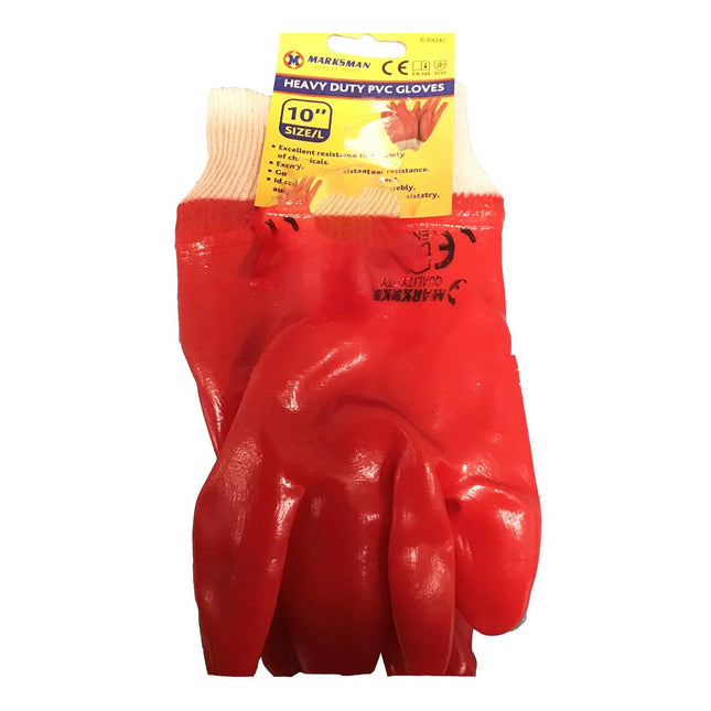 Marksman Heavy Duty PVC Gloves Large