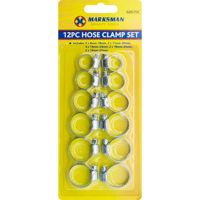 Marksman 12pc Hose Clamp Set