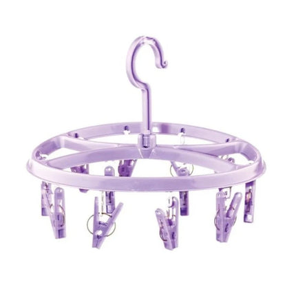 CLOTHES PEG AIRER 12 PEGS ASSTD COLOURS