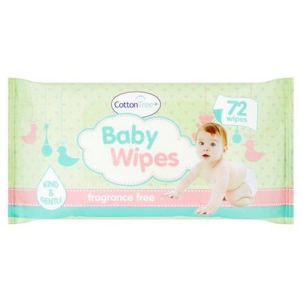 Cotton Tree Baby Wipes 72's