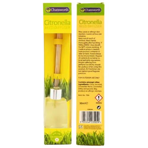 Chatsworth Citronella Reed Diffuser 30ml