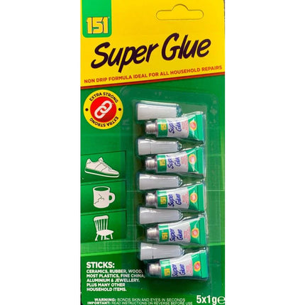 151 Extra Strong Glue 1g 5pk