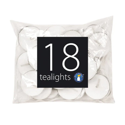 Waxworks Unscented Tea Lights Candles 10g 18pk