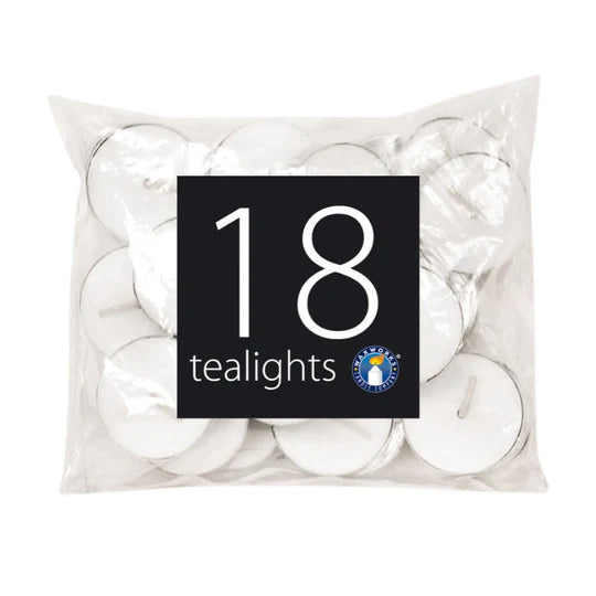 Waxworks Unscented Tea Lights Candles 10g 18pk