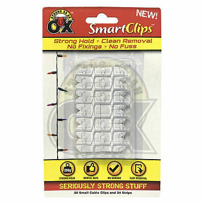 Strong As Ox Small Hooks Removable 44pc