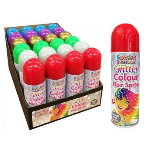 HAIR GLITTER SPRAY ASST 200ML