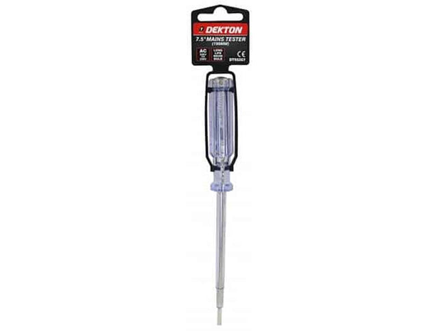 Dekton Mains Tester 7.5" AC 200v-250v