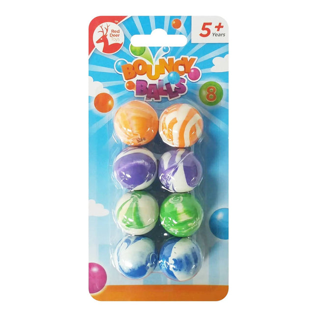 Red Deer Bouncy Balls 8's 5+Years