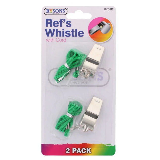 Rysons Ref's Whistle With Cord 2's