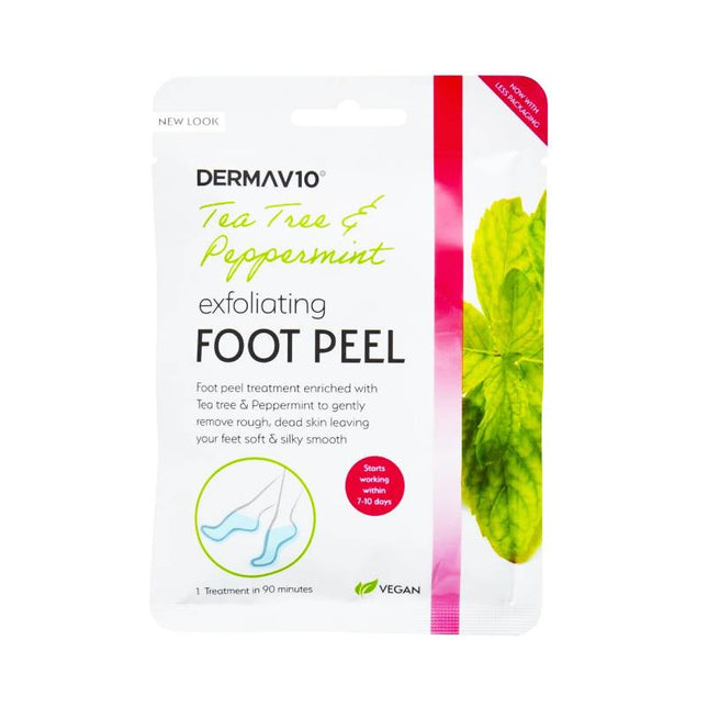 Derma V10 Exfoliating Foot Peel Tea Tree 1pk