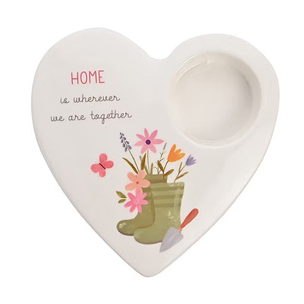 LOVE LIFE TEA LIGHT CANDLE HOLDER HOME
