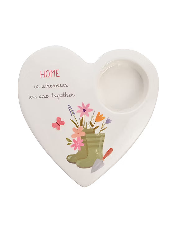 LOVE LIFE TEA LIGHT CANDLE HOLDER HOME