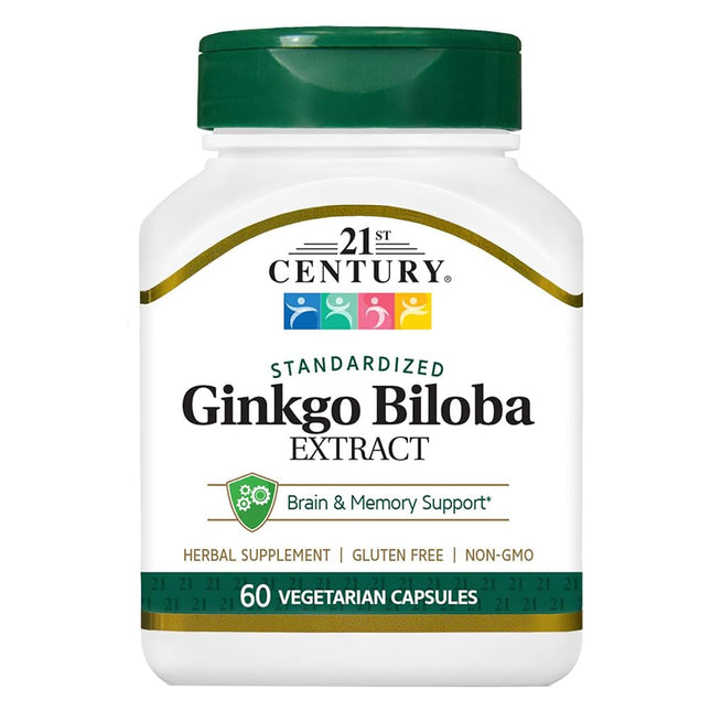 21st Century Ginkgo Biloba Extract Veg. Caps 60'