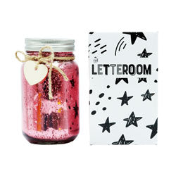 Pink LED Jar Large
