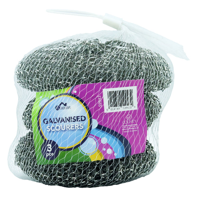 CS HOME SCOURERS GALVANISED 3 PK