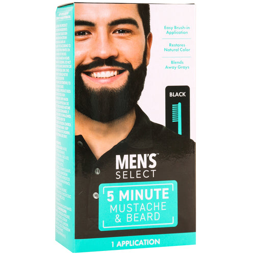 Men's Select Mustache & Beard Black