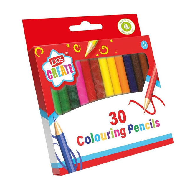 Kids Create 30 Mini Colouring Pencils