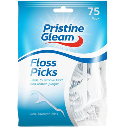 Pristine Gleam Floss Picks 75pc