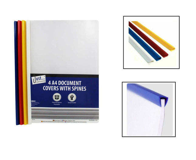 JUST STATIONERY A4 DOCMENT COVERS