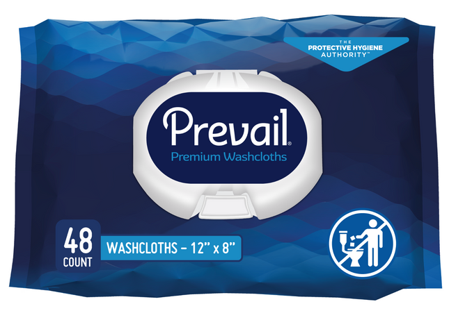 Prevail Adult Disposable Scented Washcloths 48ct