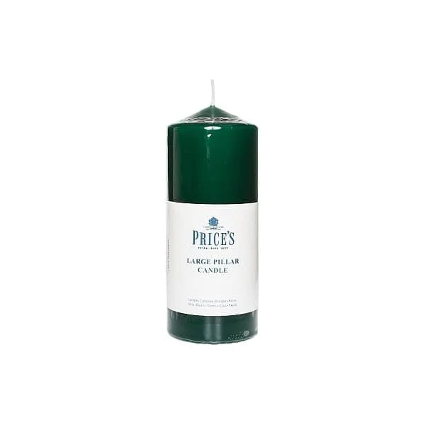 Prices Pillar Candle Green 6in