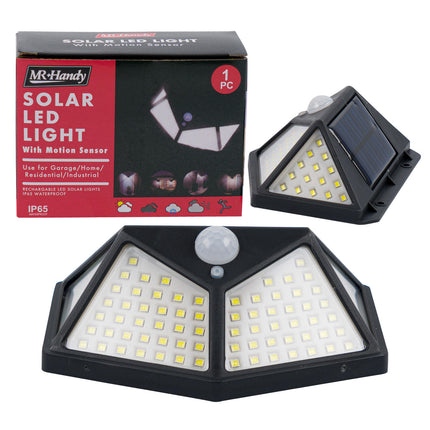 Mr. Handy Solar LED Wall Light with Motion Sensor