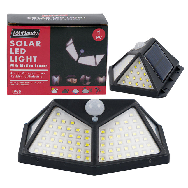 Mr. Handy Solar LED Wall Light with Motion Sensor
