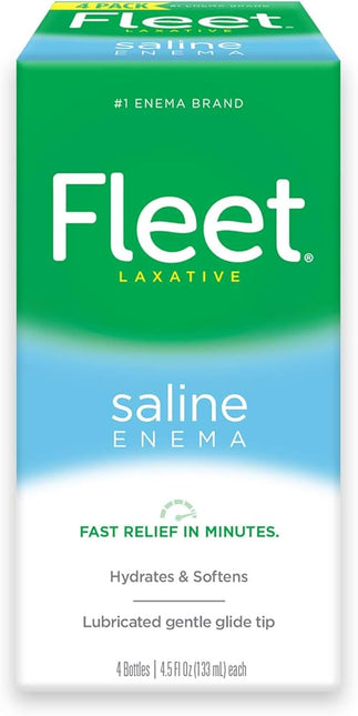 Fleet Saline Enema 4.5oz 4pk