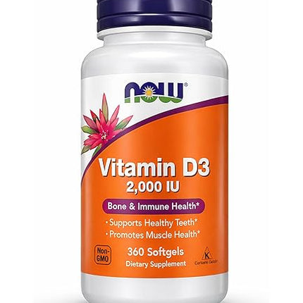 Now Vitamin D3 & K2 Capsules 120's
