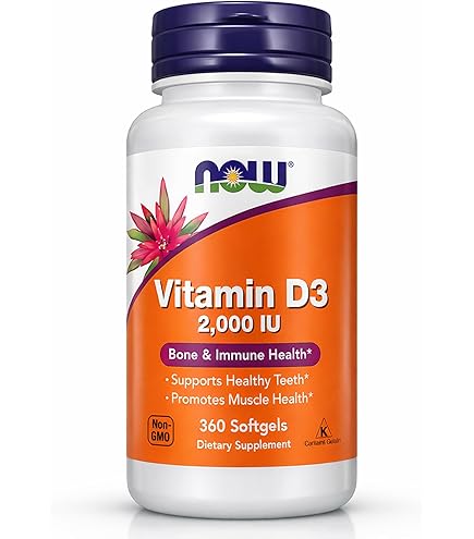 Now Vitamin D3 & K2 Capsules 120's