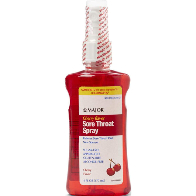 Sore Throat Spray 1.4% Cherry Flavor 6oz