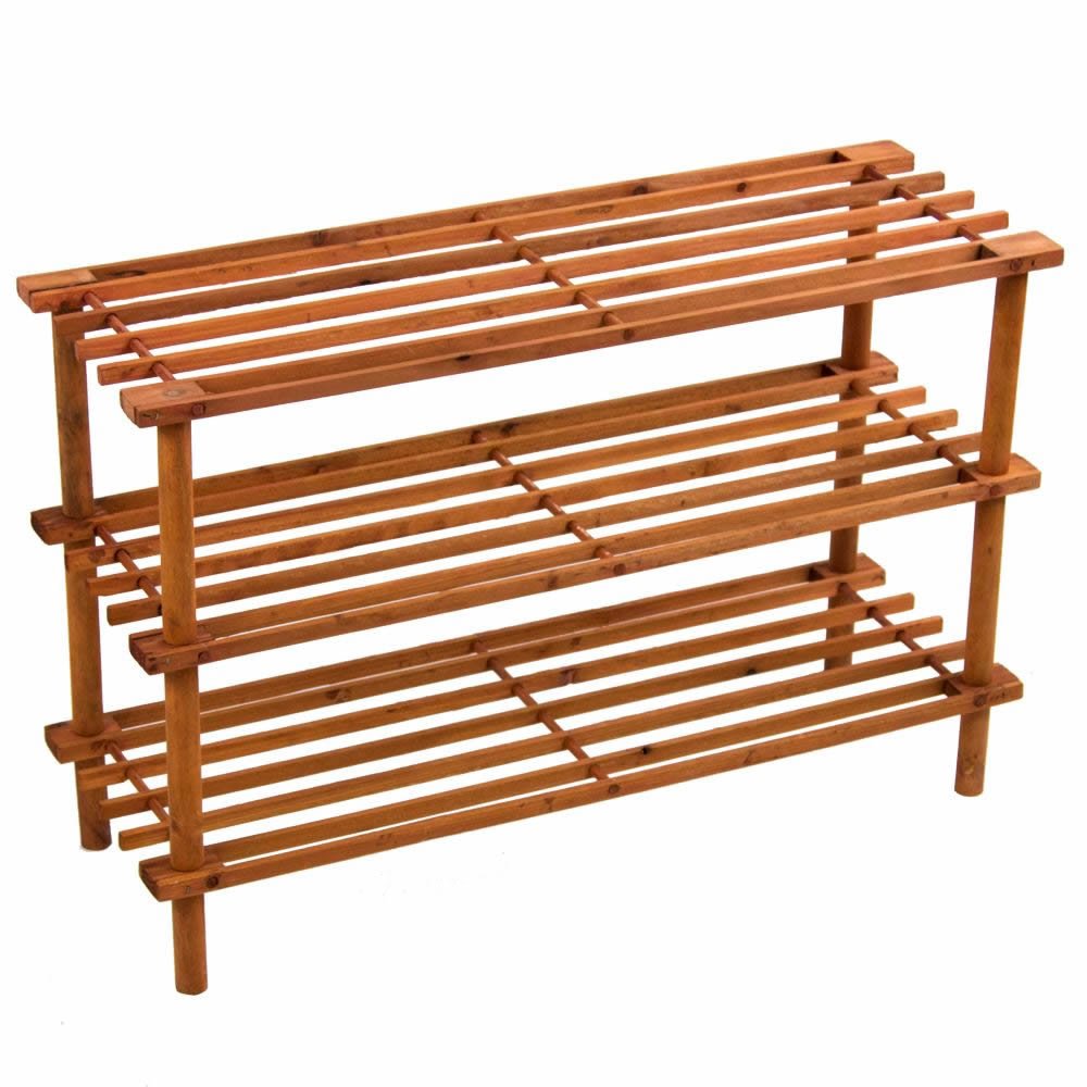 Prima 3 Tier Wooden Shoe Rack # 41321C – eCartGrenada