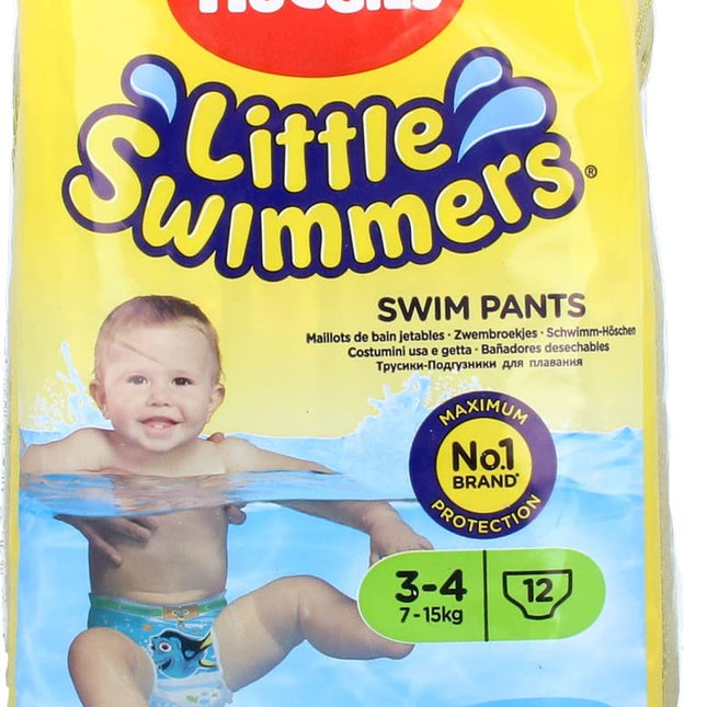 Huggies Little Swimmers Swim Pants 3-4    7-15kg  12's