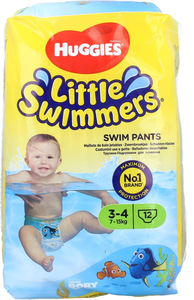 Huggies Little Swimmers Swim Pants 3-4    7-15kg  12's