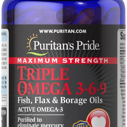 Puritans Pride Omega 3-6-9 Softgels Single