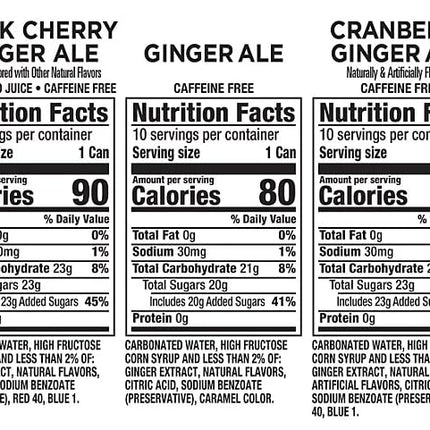 Canada Dry Ginger Ale Black Cherry 7.5oz