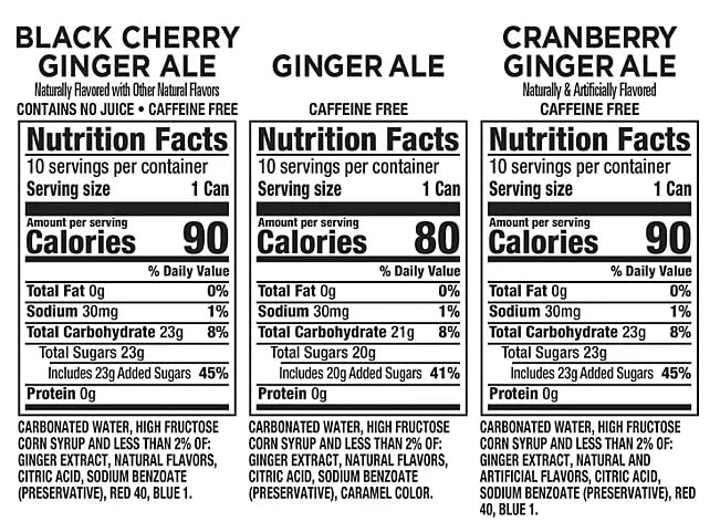 Canada Dry Ginger Ale Black Cherry 7.5oz