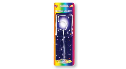 DESKTOP NUMBER SPARKLER CANDLE NUMBER 5