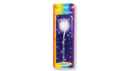 DESKTOP NUMBER SPARKLER CANDLE NUMBER 7