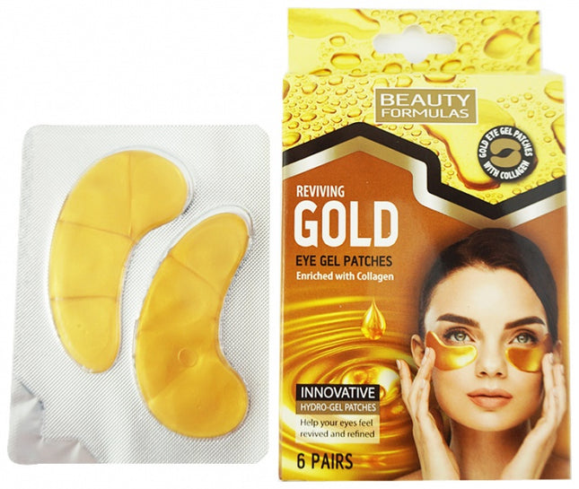 Beauty Formulas Gold Hydro Gel Under Eye Patches 6's