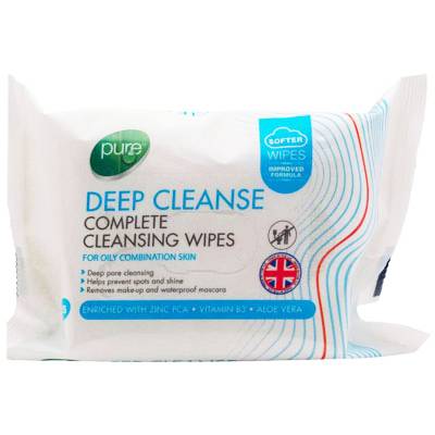 Pure Deep Cleanse Wipes 25's