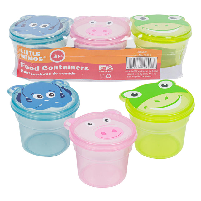 Little Mimos Food Containers 3PC