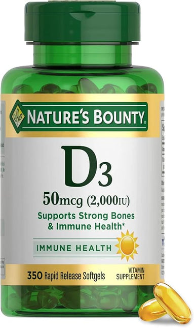 Nature's Bounty D3 2000iu Softgels 350's