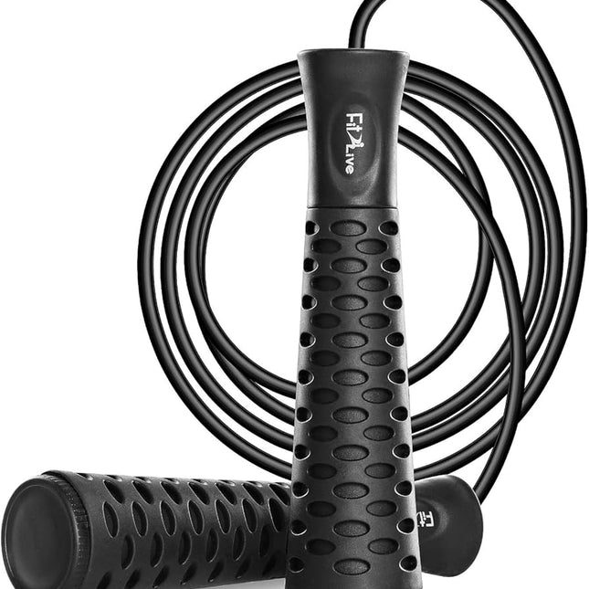 Fit2Live Metal & Rubber Skipping Rope 9ft