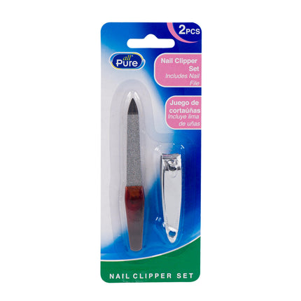 All Pure Nail Care Set 2pc Clipper & File