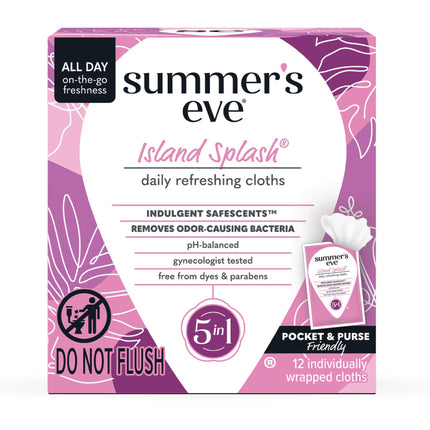 Summer's Eve Daily Refreshing Cloths Island Splash 12pk