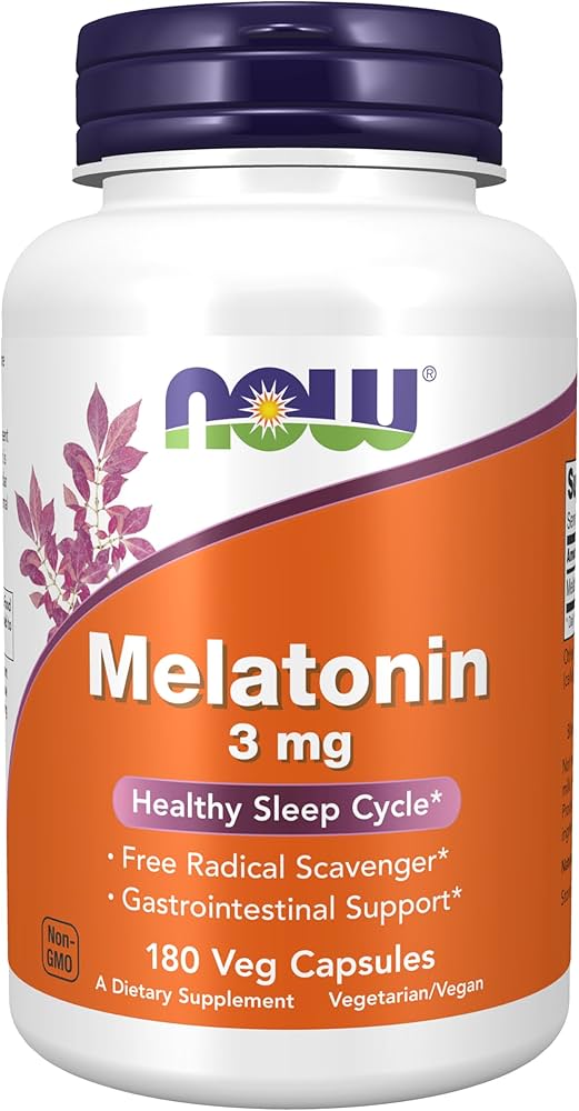 Now Melatonin 3mg Veg. Caps 180's